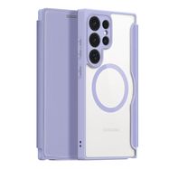 Dux Ducis Skin X Pro case for Samsung S24 Ultra with magnetic ring and flap - purple, Dux Ducis