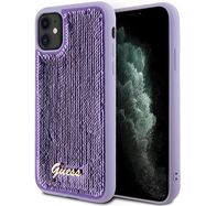 Guess Sequin Script Metal case for iPhone 11 / Xr - purple, Guess