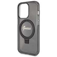 Guess Ring Stand Script Glitter MagSafe case for iPhone 13 Pro / 13 - black, Guess