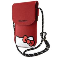 Hello Kitty Leather Hiding Kitty Cord bag - red, Hello Kitty