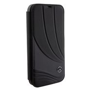 Mercedes Leather Wave Pattern iPhone 15 Pro Case - Black, Mercedes