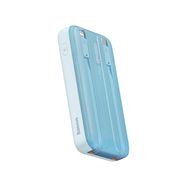 Baseus Comet Series powerbank with display 10000mAh 22.5W - blue + USB-A - USB-C cable 0.3m - white, Baseus