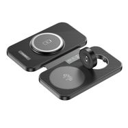 Choetech T616-F 3in1 inductive charger compatible with Apple and Samsung devices - black, Choetech
