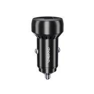 Choetech TC0014 USB-C USB-A PD 60W car charger with LED backlight - black, Choetech