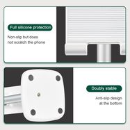 Choetech H035 aluminum stand for phone or tablet, adjustable - white and silver, Choetech