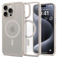 Spigen Ultra Hybrid Mag Case with MagSafe for iPhone 15 Pro - Matte Natural Titanium, Spigen