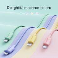 Joyroom Colorful Data Cable S-2030M13 USB-A / Lightning 2.4A 2m - pink, Joyroom