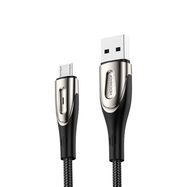Joyroom Sharp Series S-M411 USB-A / micro USB 3A 2m Cable with Charging Indicator - Black, Joyroom