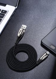 Joyroom Sharp Series S-M411 USB-A / micro USB 3A 2m Cable with Charging Indicator - Black, Joyroom