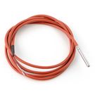 Waterproof probe with temperature sensor DS18B20 - 2m - brown - silicone
