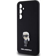Karl Lagerfeld Silicone Ikonik Metal Pin case for Samsung Galaxy S23 FE - black, Karl Lagerfeld