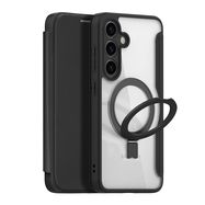 Dux Ducis Skin X Pro case with magnetic ring / stand for Samsung S24 - black, Dux Ducis