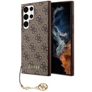 Guess 4G Charms Collection case for Samsung Galaxy S24 Ultra - brown, Guess