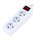 Power strip  Lanberg with switch white - 3 sockets - 1,5m