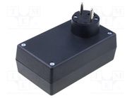 Enclosure: for power supplies; X: 71mm; Y: 120mm; Z: 45mm; black KRADEX