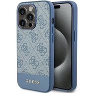 Guess 4G Stripe Collection case for iPhone 15 Pro - blue, Guess