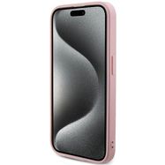 Guess GUHCP15XPSAIRSP iPhone 15 Pro Max 6.7" pink/pink hardcase Saffiano Iridescent Script, Guess