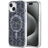 Guess IML GCube MagSafe case for iPhone 15 Plus / 14 Plus - black, Guess