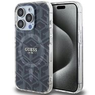 Guess IML GCube MagSafe case for iPhone 15 Pro Max - black, Guess