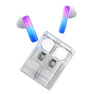 TWS Joyroom JR-TC1 IceLens Series wireless headphones with LED lights - white, Joyroom