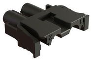 PLUG HOUSING, 2POS, THERMOPLASTIC, BLK