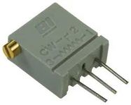 TRIMMER POTENTIOMETER, 10KOHM 20TURN THROUGH HOLE