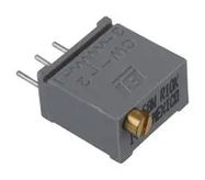TRIMMER POTENTIOMETER, 10KOHM 20TURN THROUGH HOLE