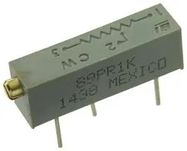 TRIMMER POTENTIOMETER, 1KOHM 20TURN THROUGH HOLE