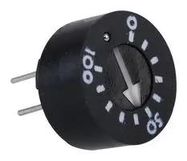 TRIMMER POTENTIOMETER, 10KOHM 1TURN THROUGH HOLE