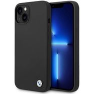 BMW Silicone Metal Logo case for iPhone 15 / 14 / 13 - black, BMW