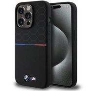 BMW M Silicone Pattern MagSafe case for iPhone 15 Pro - black, BMW