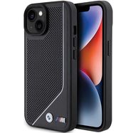 BMW Perforated Twisted Line MagSafe Case for iPhone 15/14/13 - Black, BMW