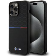BMW M Silicone Pattern MagSafe case for iPhone 15 Pro Max - black, BMW