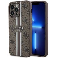 Guess 4G Printed Stripes MagSafe case for iPhone 15 Pro Max - brown, Guess