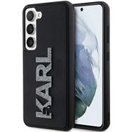 Karl Lagerfeld 3D Rubber Glitter Logo case for Samsung Galaxy S23+ - black, Karl Lagerfeld