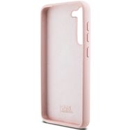 Karl Lagerfeld Silicone Choupette Metal Pin case for Samsung Galaxy S23 - pink, Karl Lagerfeld