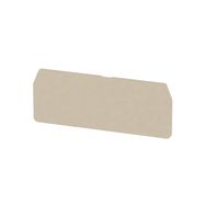 Partition plate (terminal), End and intermediate plate, 79.4 mm x 30.5 mm, dark beige Weidmuller