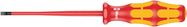 160 iS VDE Insulated screwdriver with reduced blade diameter for slotted screws, 0.6x3.5x100, Wera