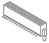 CONN, RCPT, 70POS, 2ROW, 1.27MM, SMT