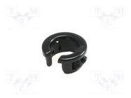 Grommet; polyamide; black; max.1.6mm FIX&FASTEN