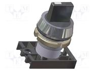 Switch: rotary; 22mm; Stabl.pos: 2; red; IP55; prominent; NEK22 PROMET