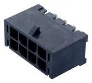 HEADER, 3MM, DUAL, R/A, PEG, 8WAY