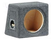 Car loudspeaker enclosure; MDF; black melange; 200mm; 8l BASSER