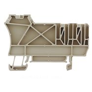 Partition plate (terminal), End and intermediate plate, 68 mm x 45.8 mm, dark beige Weidmuller