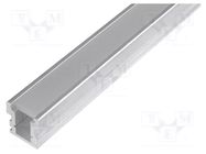 Profiles for LED modules; mat; L: 2m; HR-LINE; aluminium; recessed OPTOFLASH