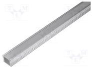 Profiles for LED modules; transparent; L: 2m; FPDS4; aluminium OPTOFLASH