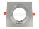LED line® downlight aluminium AR111 square adjustable silver