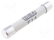 Fuse: fuse; 1A; 1.2kVAC; quick blow; industrial; 8x50mm SIBA