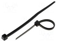 Cable tie; L: 62mm; W: 2.4mm; black; polyamide; 78.5N; Ømax: 11mm KSS WIRING