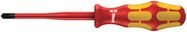 165 iSS PZ/S VDE Insulated screwdriver with reduced blade diameter for PlusMinus screws (Pozidriv/slotted), # 2x100, Wera